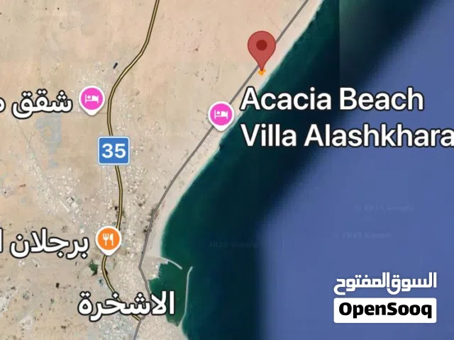 2500متر اول خط ع البحر مباشره الاشخره