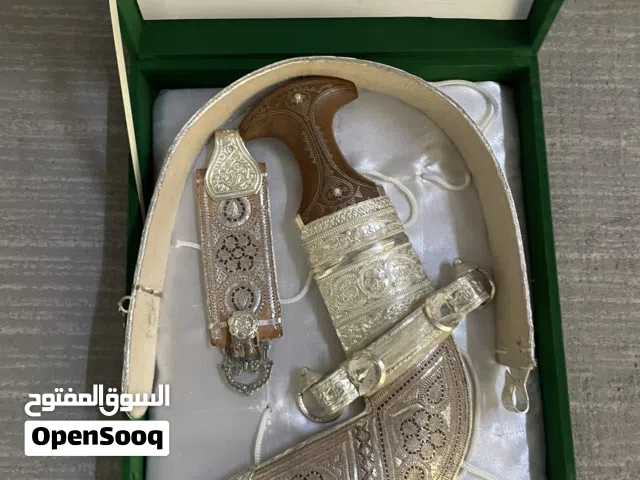 خنجر صورية قياس 6 حزام طول 30 انش تفصيل بالكامل قرن خشب