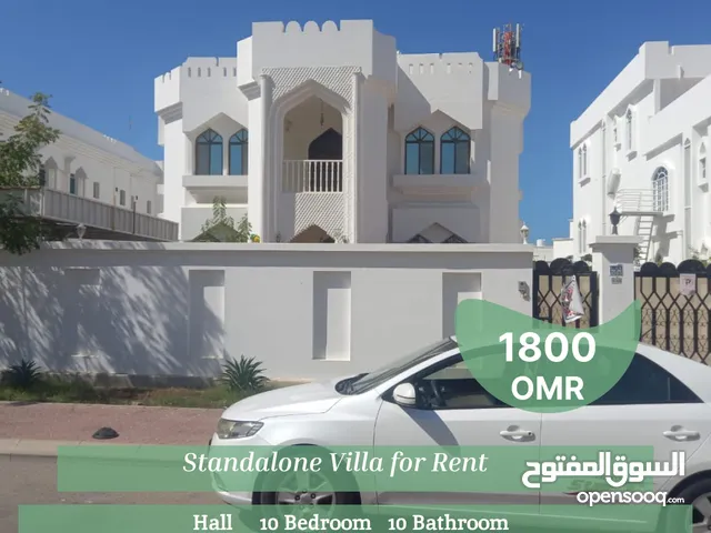 Standalone Villa for Rent in Shatti al qurum  REF 508GA