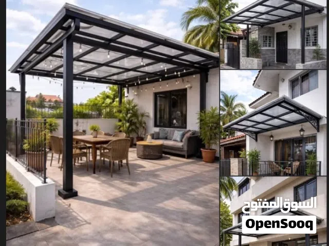 حداده تفصيل جميع انواع المظليات والابواب والدرابزينات الادراج وصيانه عامه بتصاميم عصريه وحديثه