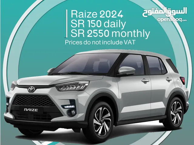 Toyota Raize 2024 for rent - Free delivery for monthly rental