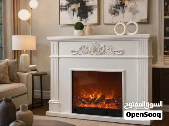 Electric Fireplace Heather مدفأة ديكور