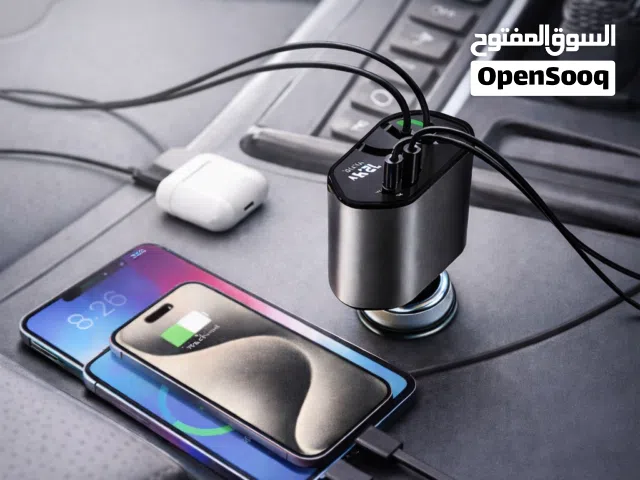 شاحن سيارة بالجداحة 4 في 1