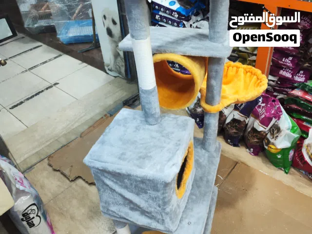 قديشه قطط عده بيوت داخلي وخارجي اعمده حجمها جدا مناسب للي عنده اكثر من بسه عليها عرض جدا قوي