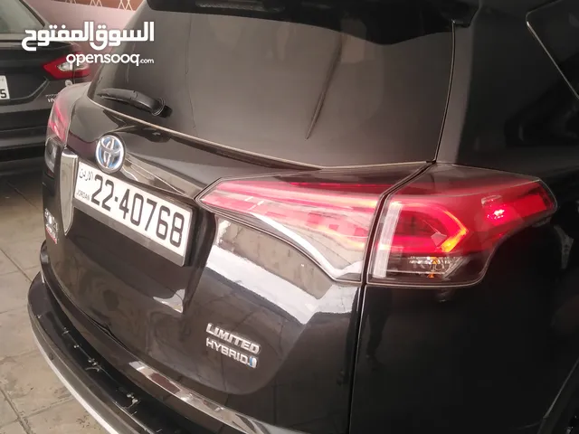 تويوتا راف فور 2017 لون اسود فحص كامل بدون حوادث اعلا صنف خمس كاميرات رادار أمامي مانع انزلاق جنط 18