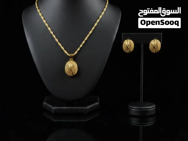 وصلت طقوم ذهب صيني درجة أولى عقد مع الأخراص الأناقة تبدأ من اختيارك وفرنا لكم طقوم مطلية