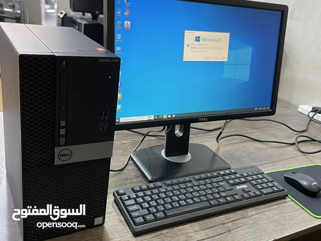 كمبيوتر DELL كور اي سڤن مع شاشة ديل حجم كبير Core i7-GEN6 كامل مكمل سريع جدا
