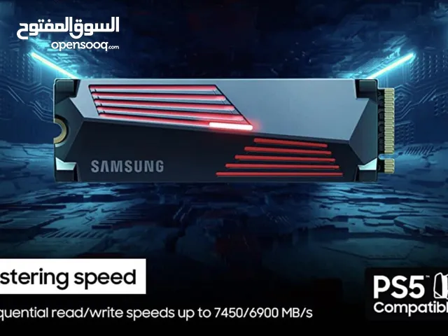 هارد تيرابايت متوافق ايضا مع بلي ستيشن SAMSUNG 990 PRO SSD with Heatsink 1 TB