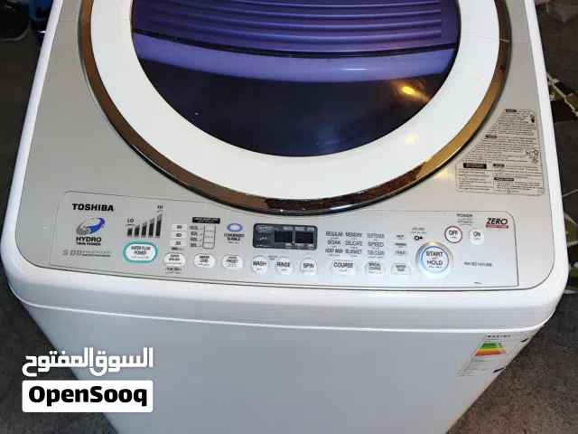 غساله 15 كيلو توشيبا توب لود بحاله ممتازه انفيرتر موفره لطاقة شغاله 100%