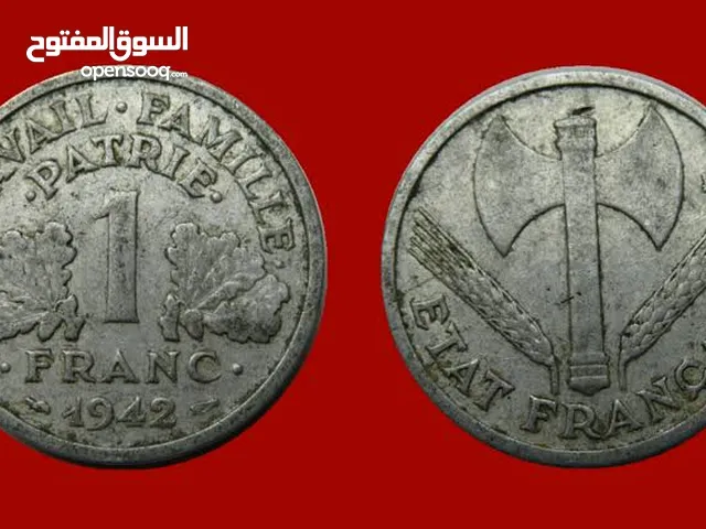 1 فرنك فرنسي سنة 1942