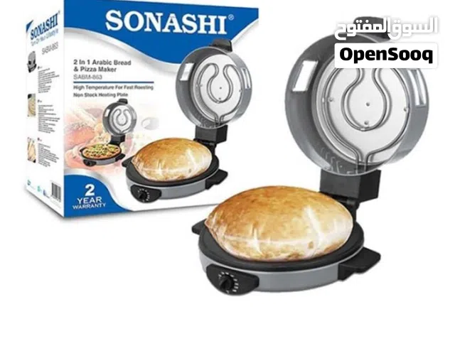 *خبازة سوناشي العصريه  Pizza Maker ماكينة صنع الخبز العربي والبيتزا سوناشي 2 في 1 بقدرة 1800وات 45 د