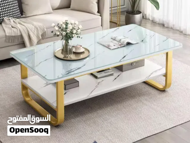 طاوله لغرفة الجلوس خشب مع معدن بسعر ولا اروع