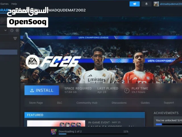 حساب Steam مميز للبيع بسعر 70 دينار فقط اقرأ الوصف