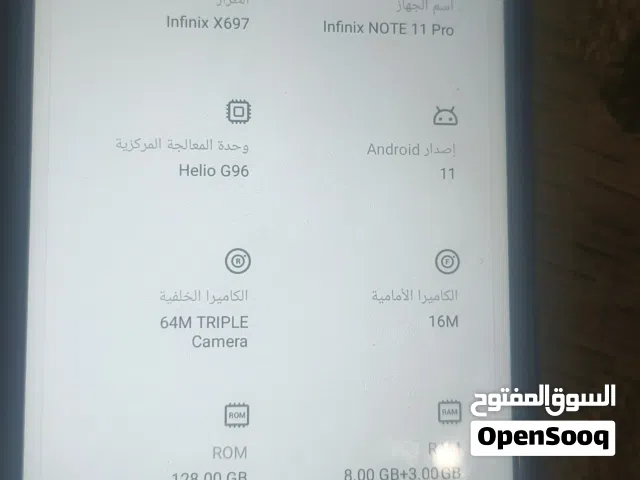 انفينكس نوت 11 برو جهاز يعمل في حاله جيده
