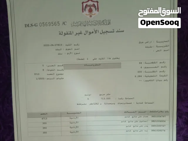 Farm Land for Sale in Jerash Other