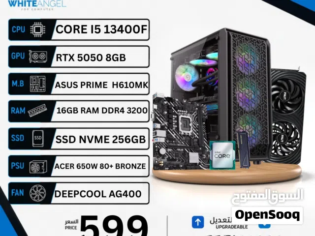 PC GAMING CORE I5 13400F RTX 5050 8GB  16GB RAM  RGB GAMING PC