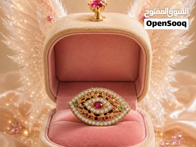 خاتمين فضة 925وحلق 925