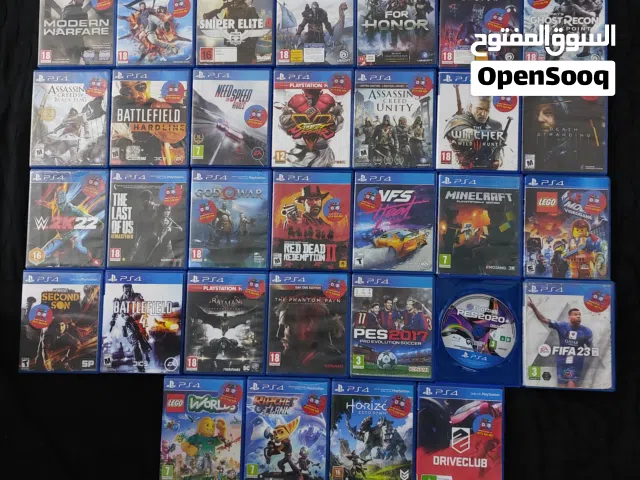 سيديات بلايستيشن 4 مستخدمة بحالة الوكالة