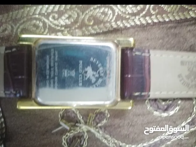 ساعة ماركة بولو تم شراءها من الخطوط الجوية السعودية لون بني استخدام بسيط جدا