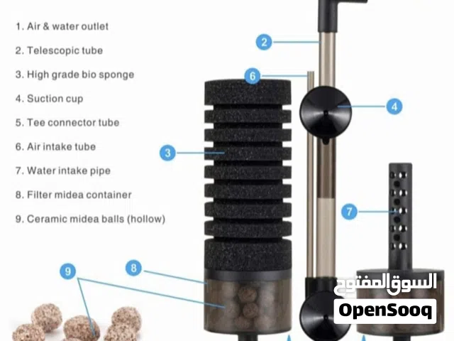 متوفر لدينا بفضل الله تعالى وبركاته مجموعه فلاتر أسفنجيه شغالات بكفاءة عالية الجودة  مستخدمات