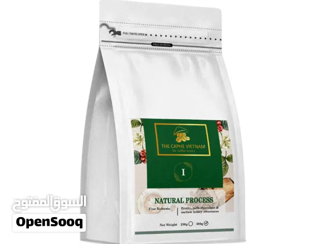 The Caphe Vietnam Fine Robusta Coffee - 1 KG  Natural Process  Medium Roast, 100% Robusta