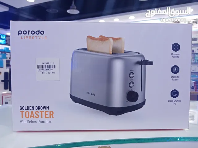 PORODO GOLDEN BROWN TOASTER WITH DEFROST FUNCTION