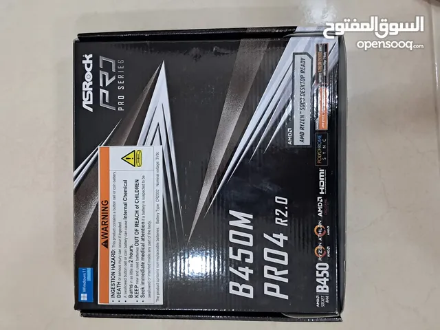 Motherboard b450M pro4 with ryzen 5600 on it for 88 bd new