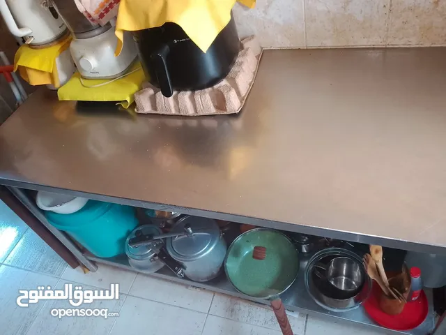 Awal steel table double rack for keeping kitchen equipments