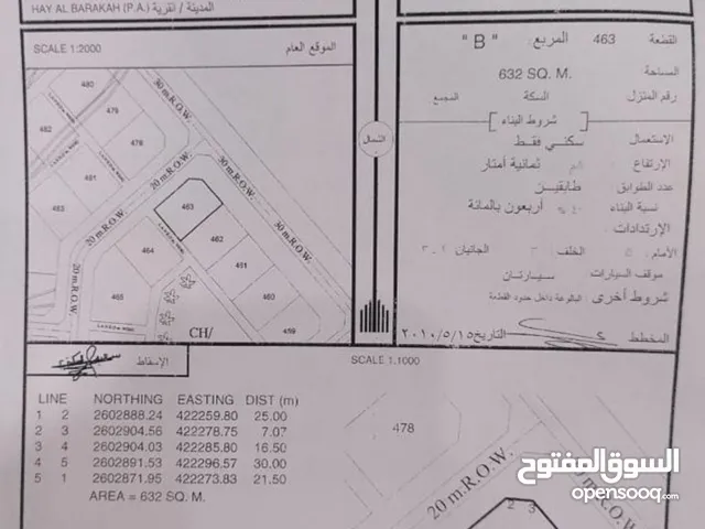 Residential Land for Sale in Al Dhahirah Dhank