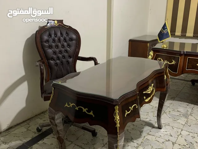 مكتب مدير كلاسيك خشب زان احمر روماني _ مكتب مقاس 120سم 3 درج تسليم فوري _ اثاث مكتبي مكاتب وزاريه