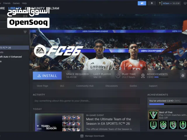 FC 26 ULTIMATEM EDITION نسخة المئة دولار + 11 لعبة اضافية مع 4 حسابات العاب + ستيم الاوكراني واكثر.