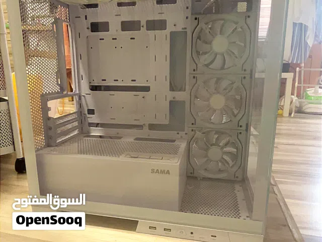 PC white case and six fans