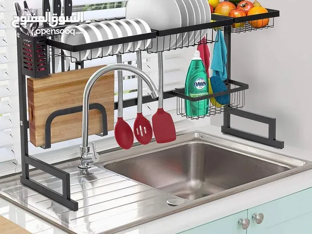 Dish Draying over Sink HabiLife Kitchen Hanging Dish Supplies Storage Shelf Utensils Holder Stainles