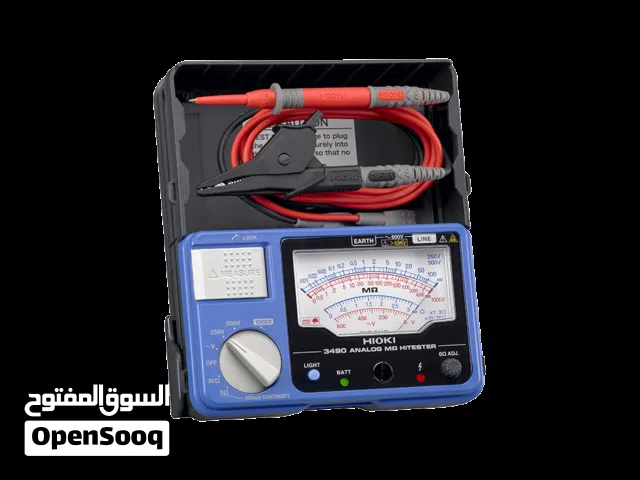 جهاز فحص عزل Analog Insulation Tester 3490 – مع شهادة معايرة – صناعة يابانية – جديد