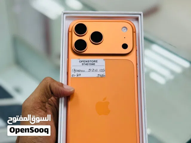 iPhone 17 pro max - 512 GB - Perfect performance ,100% Bh - warranty 1/27