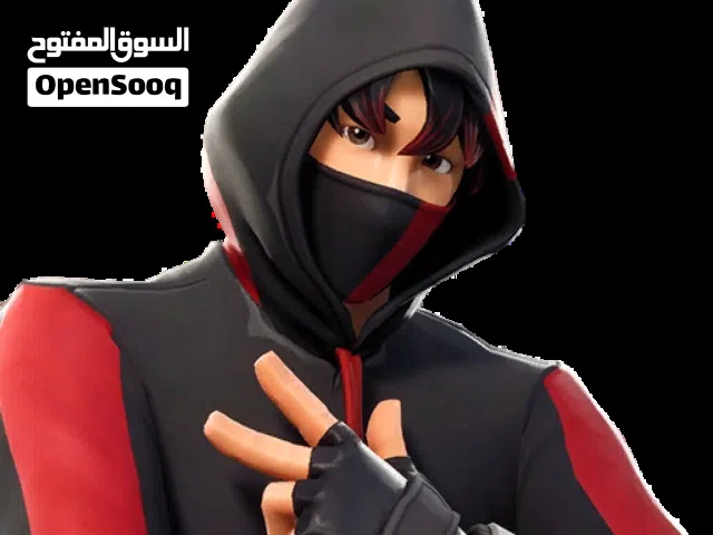 اكونت فورتنايت بسكن الايكونيك النادر بتاع الجلاكسي وعليه تقريبا 170 سكين ورقصات نادره