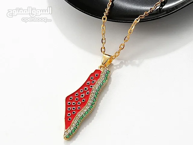 سلسال مصنوع يدويا بلون البطيخ