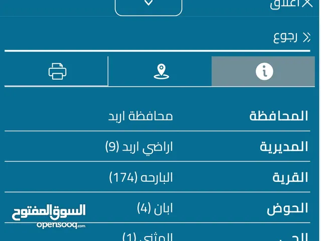 ارض للبيع البارحه ابان