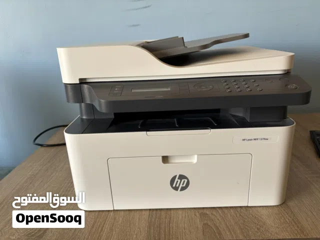 طابعة   HP laser MFP 137fnw