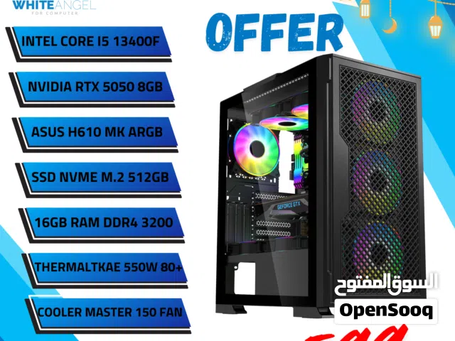 PC Gaming Intel Core i5 13400F RTX 5050 8GB RAM 16GB SSD 512GB