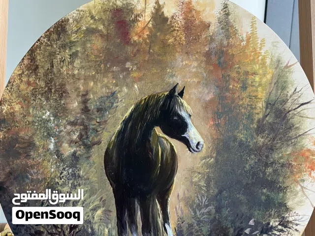 Original Oil Painting on Wooden Canvas