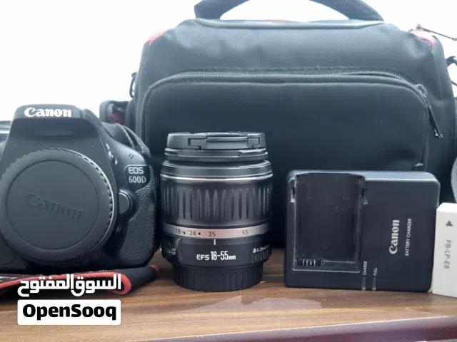 كاميرا كانون 600D بحالة ممتازة + عدسة 18-55