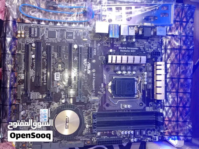 مذربورد ASUS Z97-A نظافة 90% شغال 100% تدعم معالجات Intel الجيل الرابع والخامس (LGA1150) تدعم رام DD