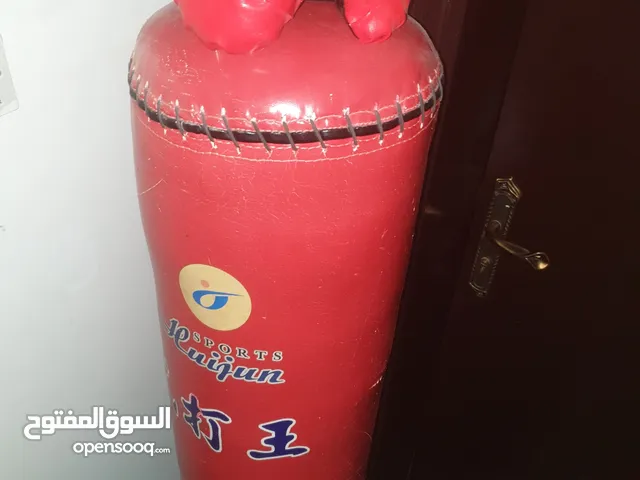boxing bag with gloves