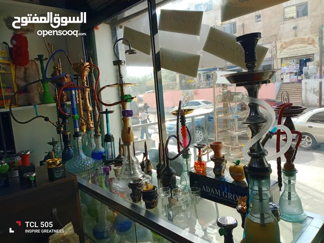 محل لوازم ارجيل وتدخين على خط سرفيس العبداللات كامل مع ديكور وكاميرات مراقبه واجار مقبول جدا