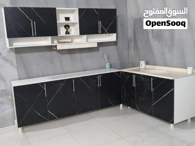 جديد كاونتر خشب ام دي اف قياس مترين ارضي وملحق وسنك متر وعشرين