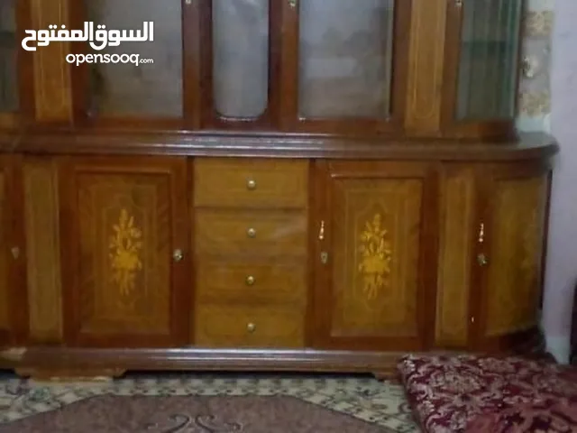 بوفيه للبيع استعمال خفيف + طقم كنب مصري خشب زان 100٪
