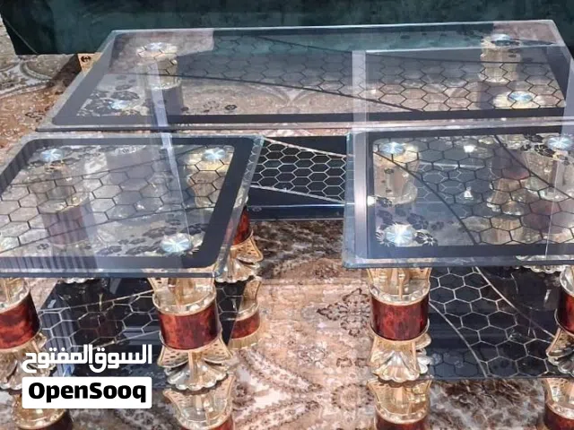 للبيع طقم طاولات وسطية ليزر قزاز ثقيل شبه وكالة