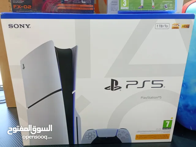 لعنوان: بلايستيشن 5 سليم جديد (نسخة الأقراص) - سعة 1 تيرا مع ضمان سنة Brand New PS5 Slim (Disc)