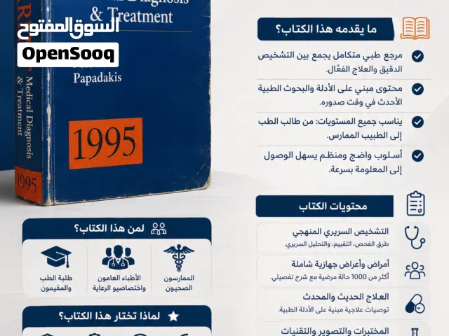 فرصة نادرة: المرجع الطبي المعتمد والكامل (CURRENT Medical Diagnosis & Treatment) – النسخة الأخيرة
